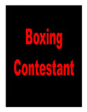 Boxing Contestant