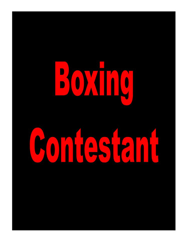 Kickboxing Contestant - Pro